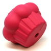 Sodapup medium pink cupcake durable rubber chew toy & treat dispenser